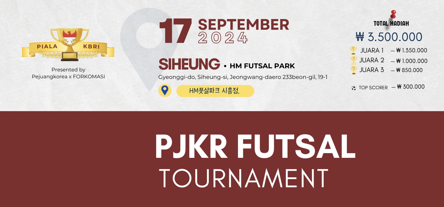 Banner PJKR Futsal Tournament 2024